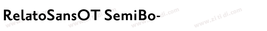 RelatoSansOT SemiBo字体转换